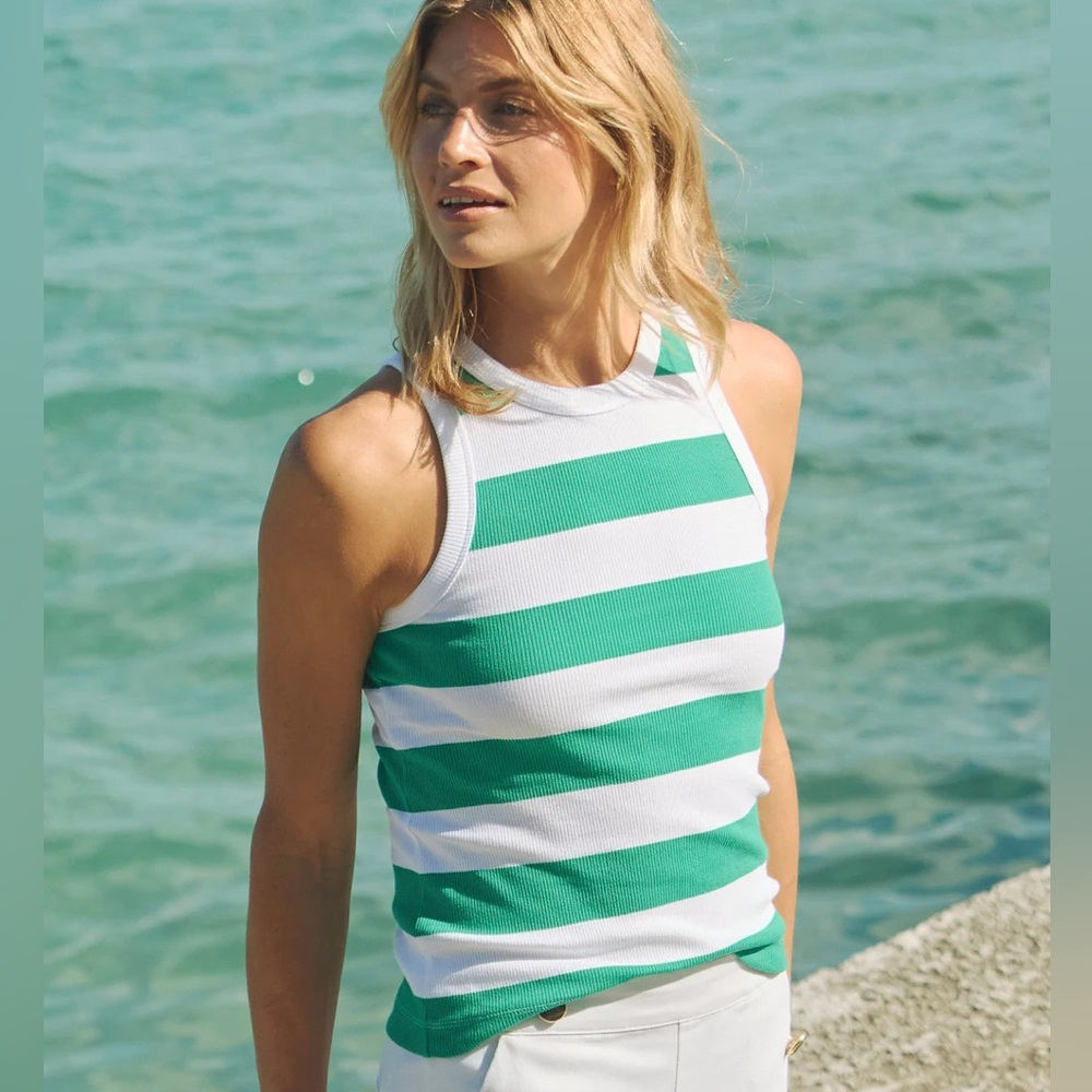 Ryan Striped Rib Tank - Picture 1 of 9